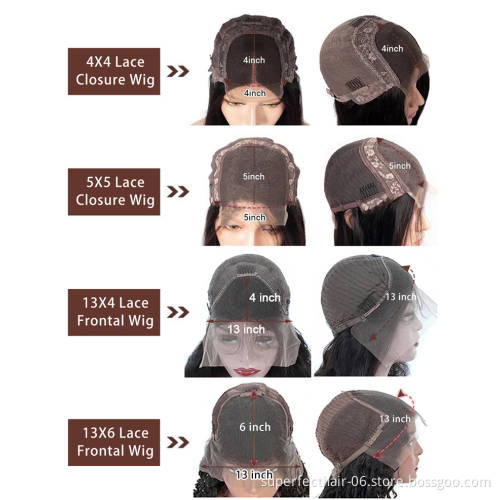 100% Brazilian 12 inch-30 inch Human Hair Wig Transparent Swiss lace wig,Water Wave Cuticle Aligned Lace Front Wig